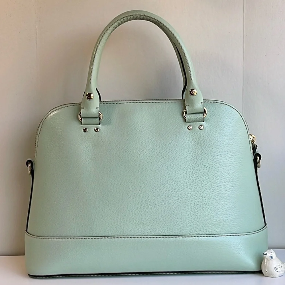 Kate Spade ♠️ Mint Green Genuine Leather Satchel Crossbody